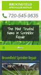 Mobile Screenshot of broomfieldsprinklerrepair.com